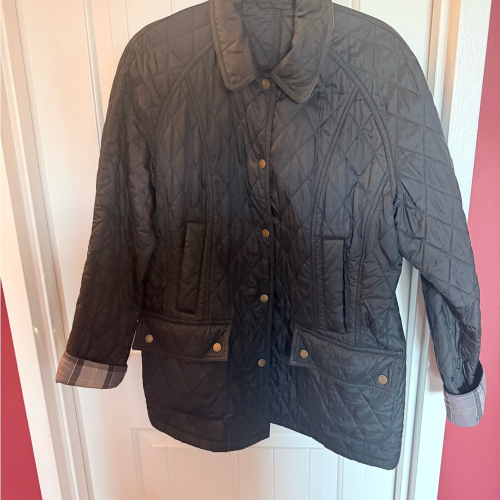 Barbour Black Quilted Utility Jacket